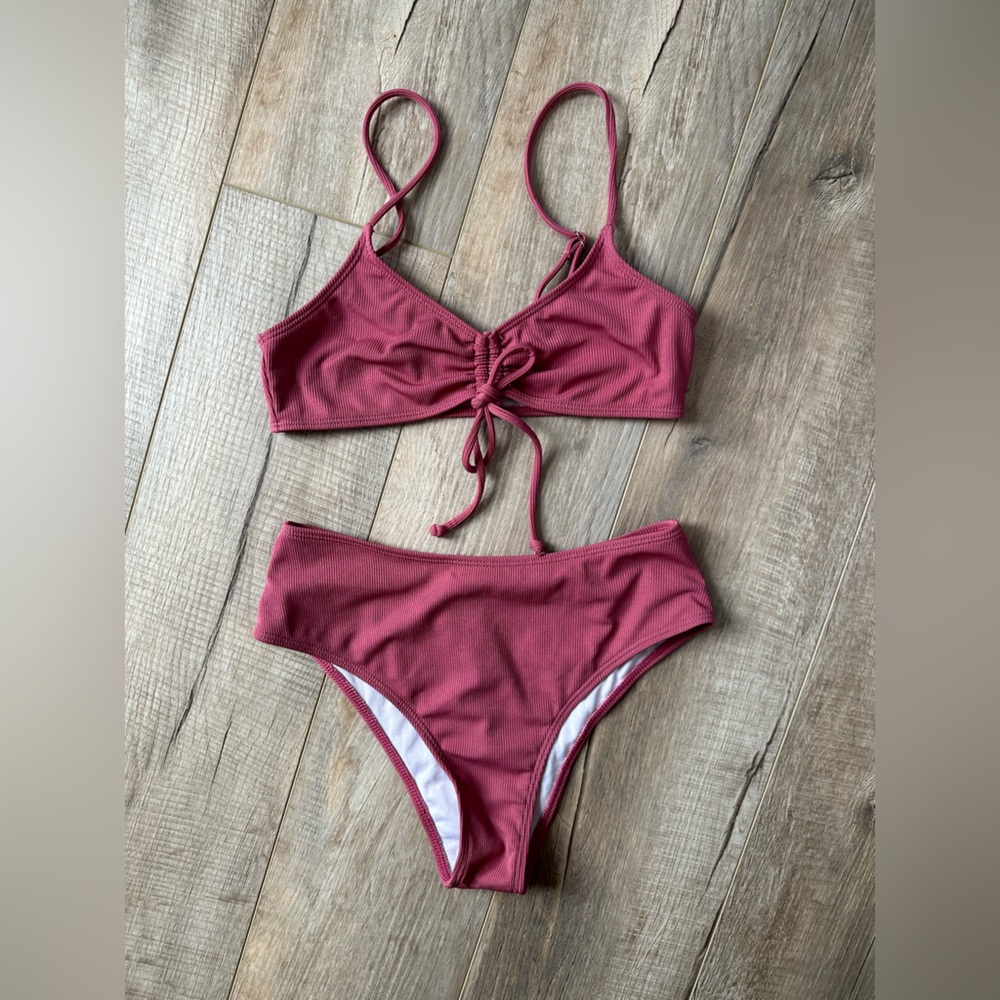 High waisted Pink Bikini